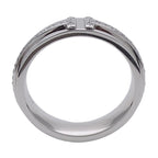 Tiffany & Co Ring Diamond T Two Narrow White Gold Polished — view 3