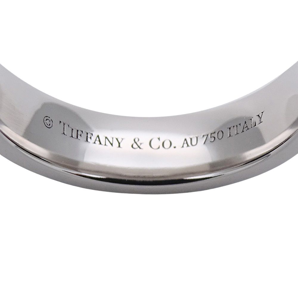 Tiffany & Co Ring Diamond T Two Narrow White Gold Polished — view 5