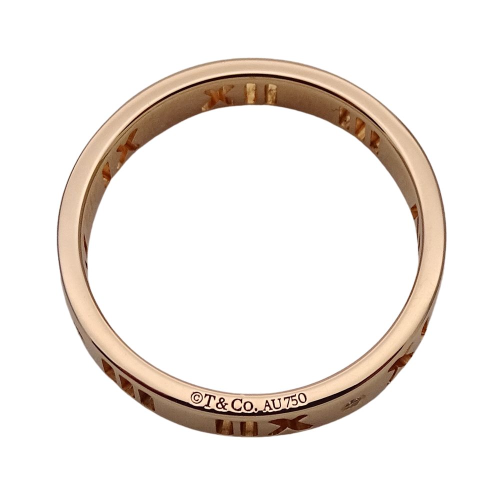 Tiffany & Co Ring Diamond Atlas Earrings Pink Gold No 11 — view 5