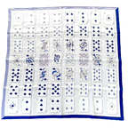 Hermes Scarf Carre 90 Silk Jeu de Cartes Playing Card Number Bandana Multicolor