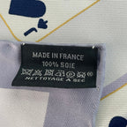 Hermes Scarf Carre 90 Silk Jeu de Cartes Playing Card Number Bandana Multicolor — view 6