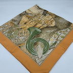 Hermes Carre 90 Yellow Forest Hunting Scarf — view 6