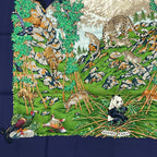 Hermes Carre 90 Scarf Sichuan Navy — view 2