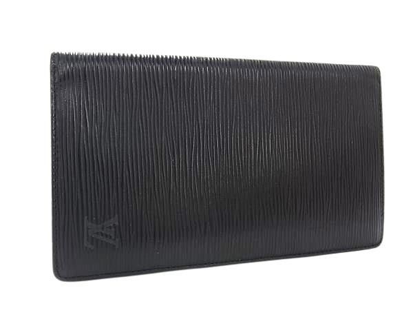 Louis Vuitton Wallet Porto Chequier Cult Cles Black Epi Leather Bifold Billfold