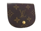 Louis Vuitton Coin Case Monogram Porte-Monnaie Guze Brown Leather Purse