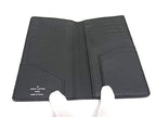 Louis Vuitton Wallet Taiga Portefeuille Long Black Leather Bifold Billfold — view 3