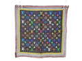 Louis Vuitton Handkerchief Monogram Black Multicolor Silk 100% Mini