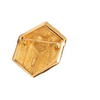 Dior Gift Box Motif Brooch Gold Plated Rhinestone — view 3