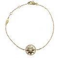 Dior Bracelet Rose Des Vents with Adjuster Star 18k YG Gold Diamond