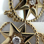 Dior Bracelet Rose Des Vents with Adjuster Star 18k YG Gold Diamond — view 4