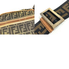 Fendi Shoulder Bag Zucca Logo Nylon Canvas Brown — view 9