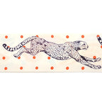 Hermes Guepards Bandana Scarf Silk Jaune Souffle Orange Green White — view 7