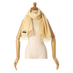 Hermes Scarf Shawl Fringe Cashmere — view 3