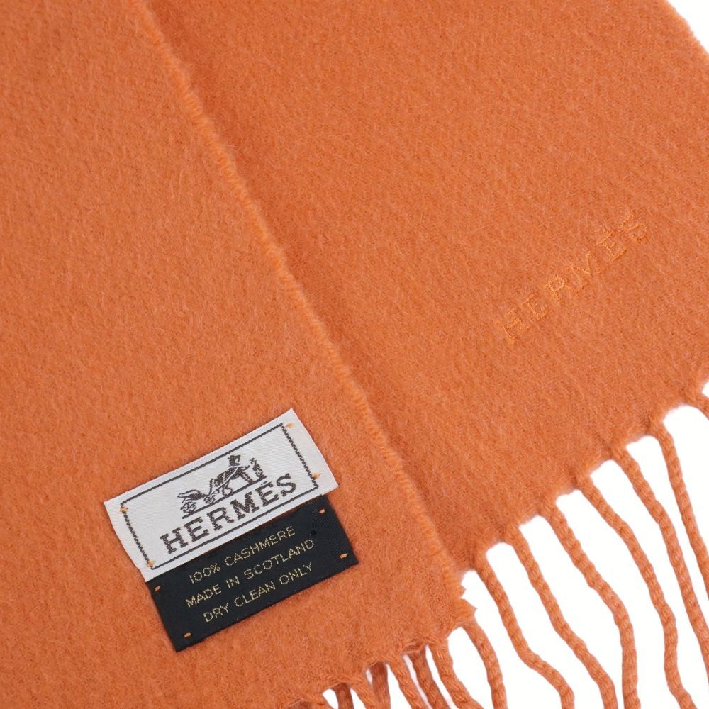 Hermes Scarf Shawl Fringe Cashmere — view 6