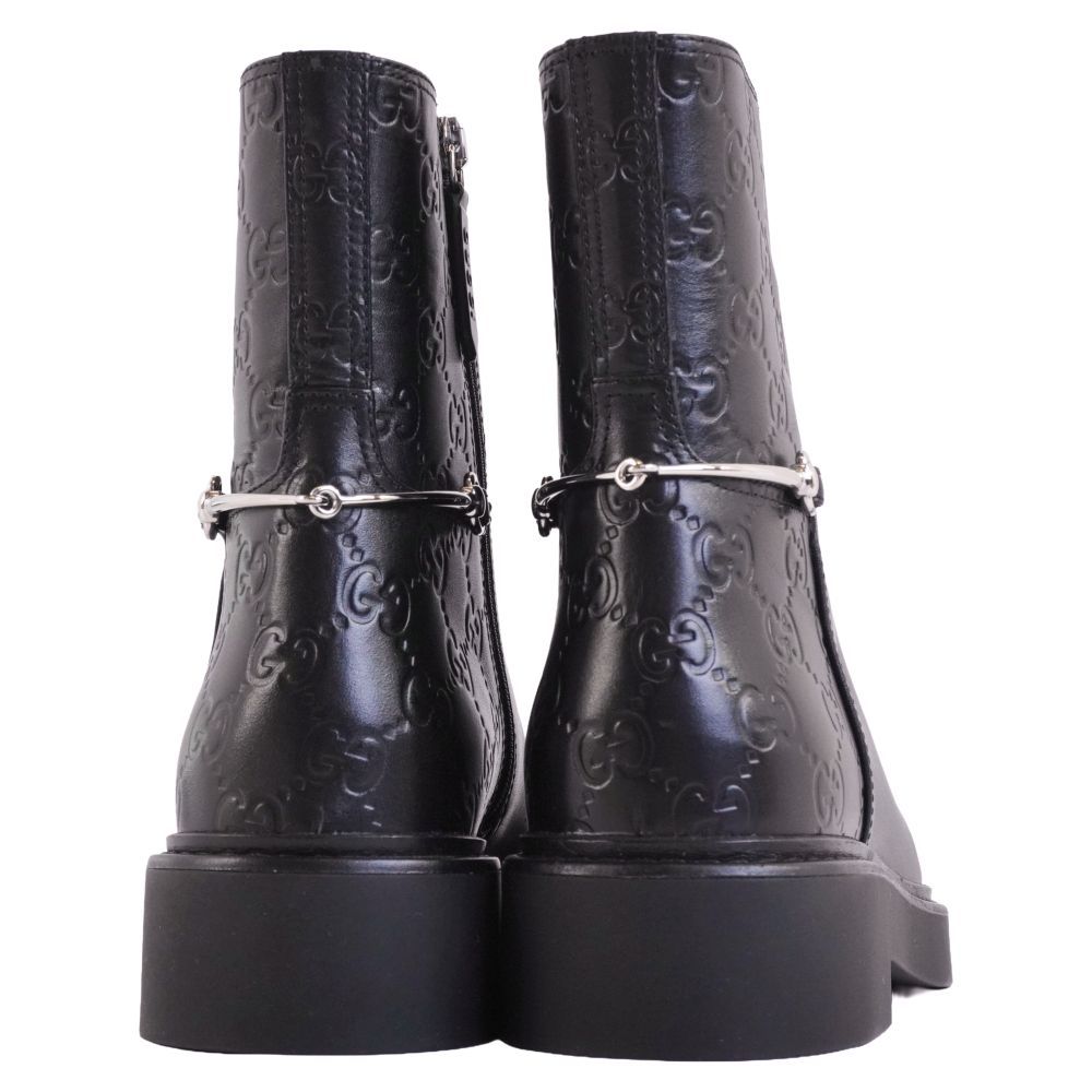 Gucci Boots Short Horsebit GG Pattern — view 5