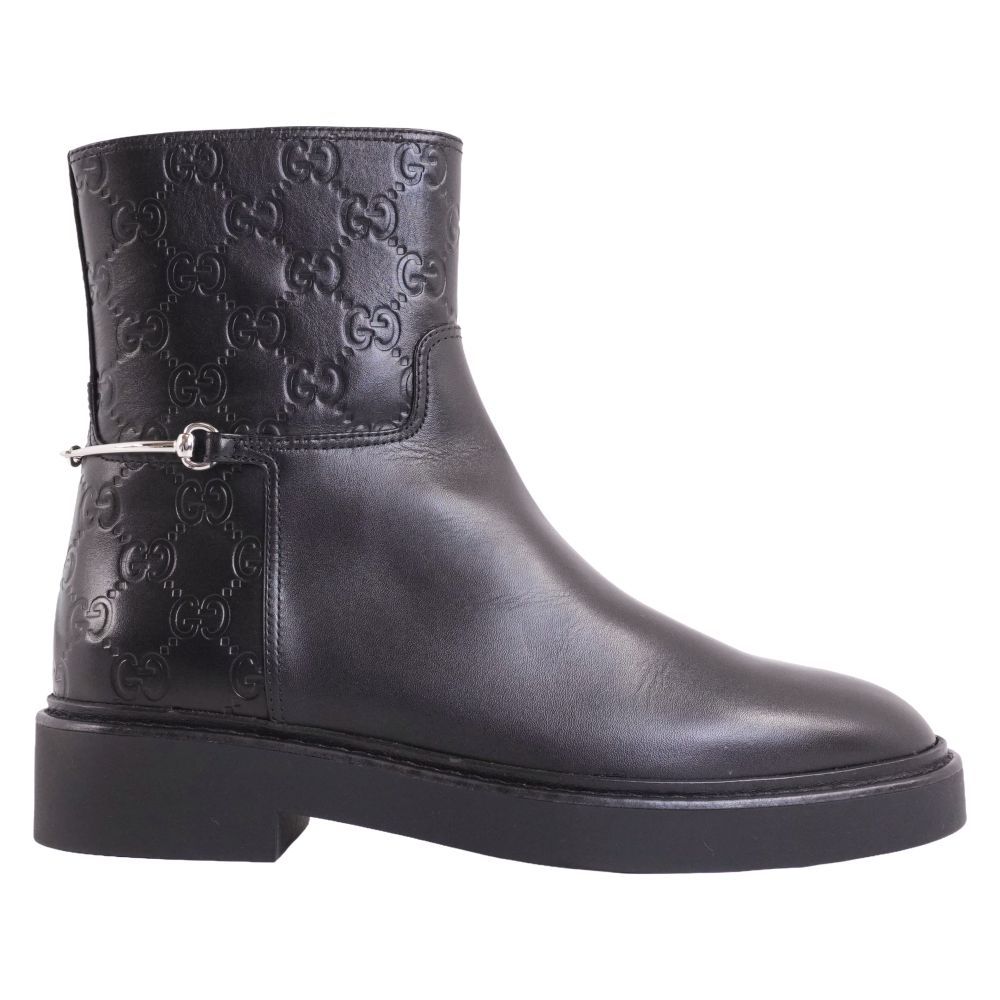 Gucci Boots Short Horsebit GG Pattern — view 6