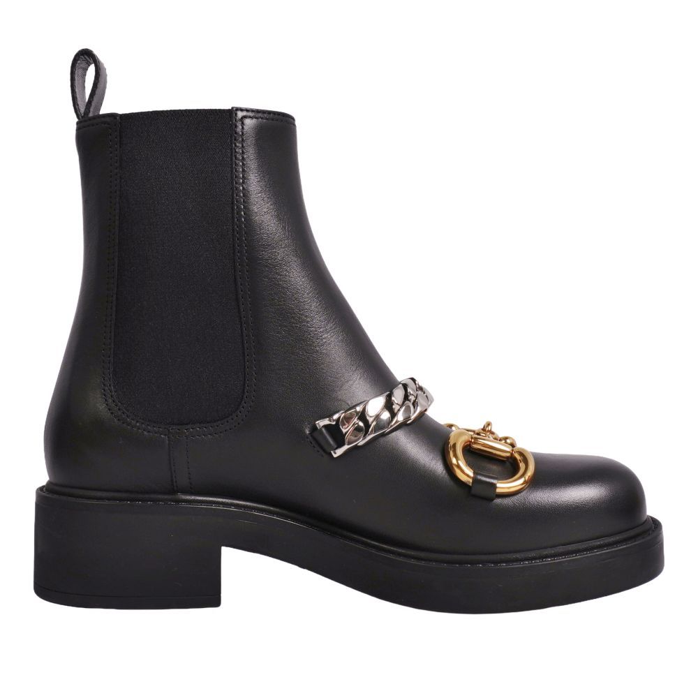 Gucci Side Gore Boots Chelsea Horsebit — view 6