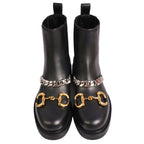 Gucci Side Gore Boots Chelsea Horsebit — view 4