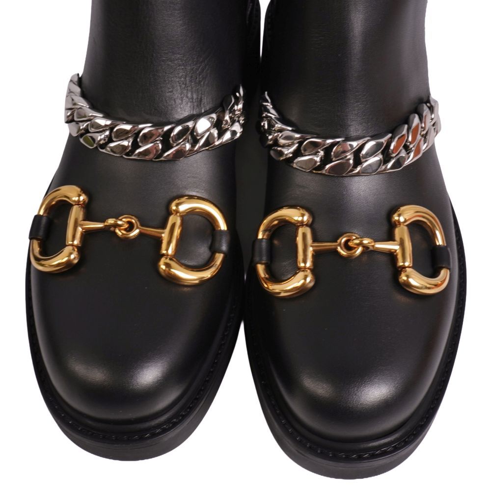 Gucci Side Gore Boots Chelsea Horsebit — view 3