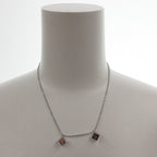 Dior Pendant Dice Logo Silver Color Pink — view 5