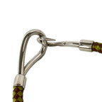 Hermes Bracelet Jumbo Leather Khaki Brown Silver Braid — view 3