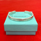 Tiffany & Co Vintage Atlas Bangle 925 Sterling Silver Bracelet