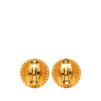 Chanel Vintage Round Earrings 95 Gold Plated — view 2