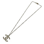 Chanel Necklace CC Logo Silver Clear — view 2