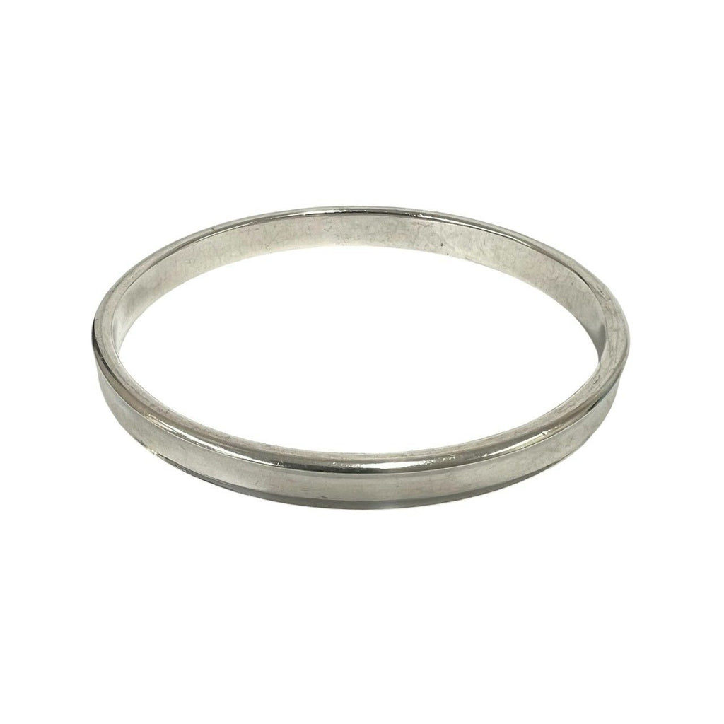 Tiffany & Co Narrow Bangle 925 Sterling Silver Bracelet — view 5