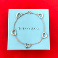 Tiffany & Co Vintage Open Heart Bracelet 925 Sterling Silver