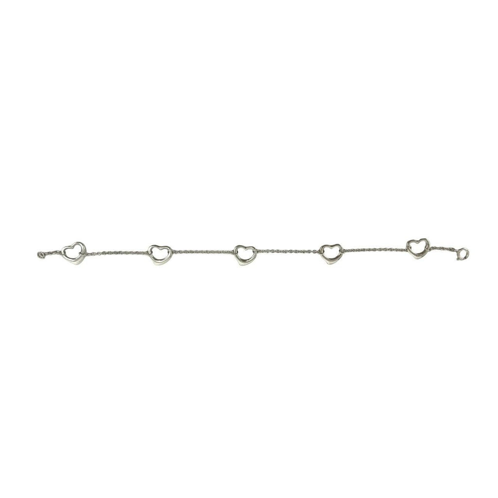 Tiffany & Co Vintage Open Heart Bracelet 925 Sterling Silver — view 5