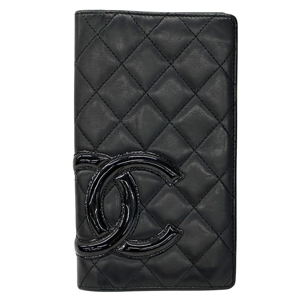 Chanel Wallet Cambon Lambskin Black Bifold