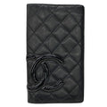 Chanel Wallet Cambon Lambskin Black Bifold