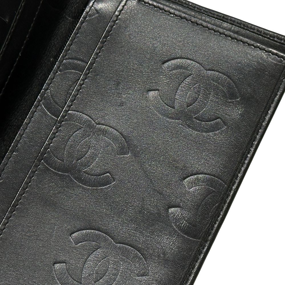 Chanel Wallet Cambon Lambskin Black Bifold — view 9