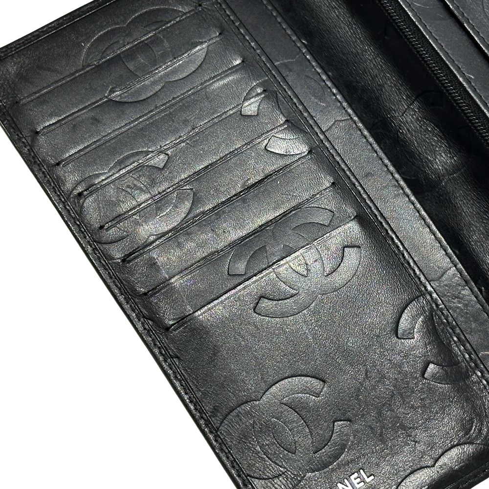 Chanel Wallet Cambon Lambskin Black Bifold — view 8