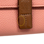 Loewe Wallet Trifold Soft Gray Necklace Vertical Small Pink Brown Orange — view 6