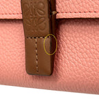 Loewe Wallet Trifold Soft Gray Necklace Vertical Small Pink Brown Orange — view 7