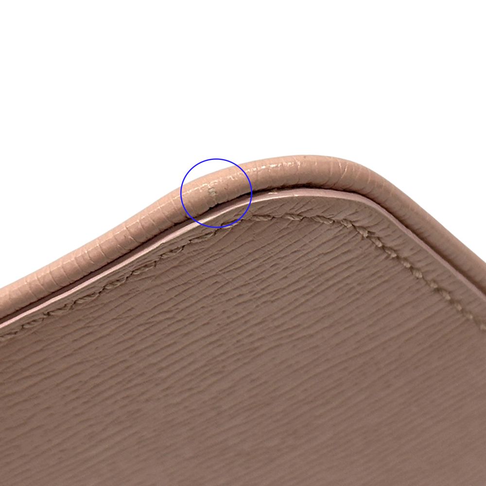 Gucci Wallet Script Coin Case Leather Pink Gold Purse with Key Chain Simple — view 7