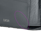 Dior Wallet Oblique Saddle Bifold Jacquard Leather Gray — view 9