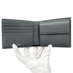 Dior Wallet Oblique Saddle Bifold Jacquard Leather Gray — view 4