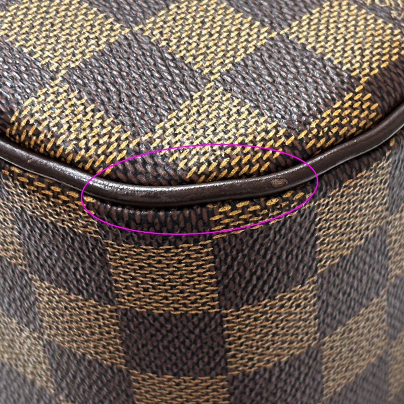 Louis Vuitton Bag Damier Handbag Riviera Ebene Brown — view 8