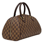 Louis Vuitton Bag Damier Handbag Riviera Ebene Brown — view 3