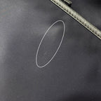 Prada Logo Jacquard Shoulder Bag Nylon Navy Triangle Crossbody Simple — view 9
