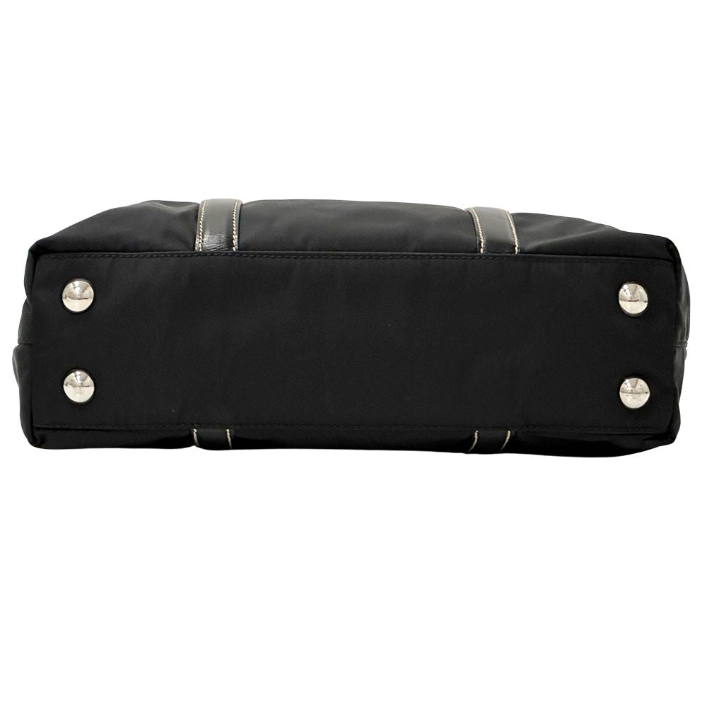 Prada 2-Way Shoulder Bag Nylon Black Going Out Adult Simple Large — view 4