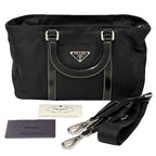 Prada 2-Way Shoulder Bag Nylon Black Going Out Adult Simple Large — view 7