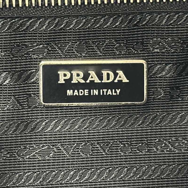Prada 2-Way Shoulder Bag Nylon Black Going Out Adult Simple Large — view 6