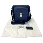 Prada Shoulder Bag Saffiano Blue Triangle Logo — view 8