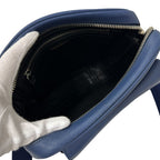 Prada Shoulder Bag Saffiano Blue Triangle Logo — view 5