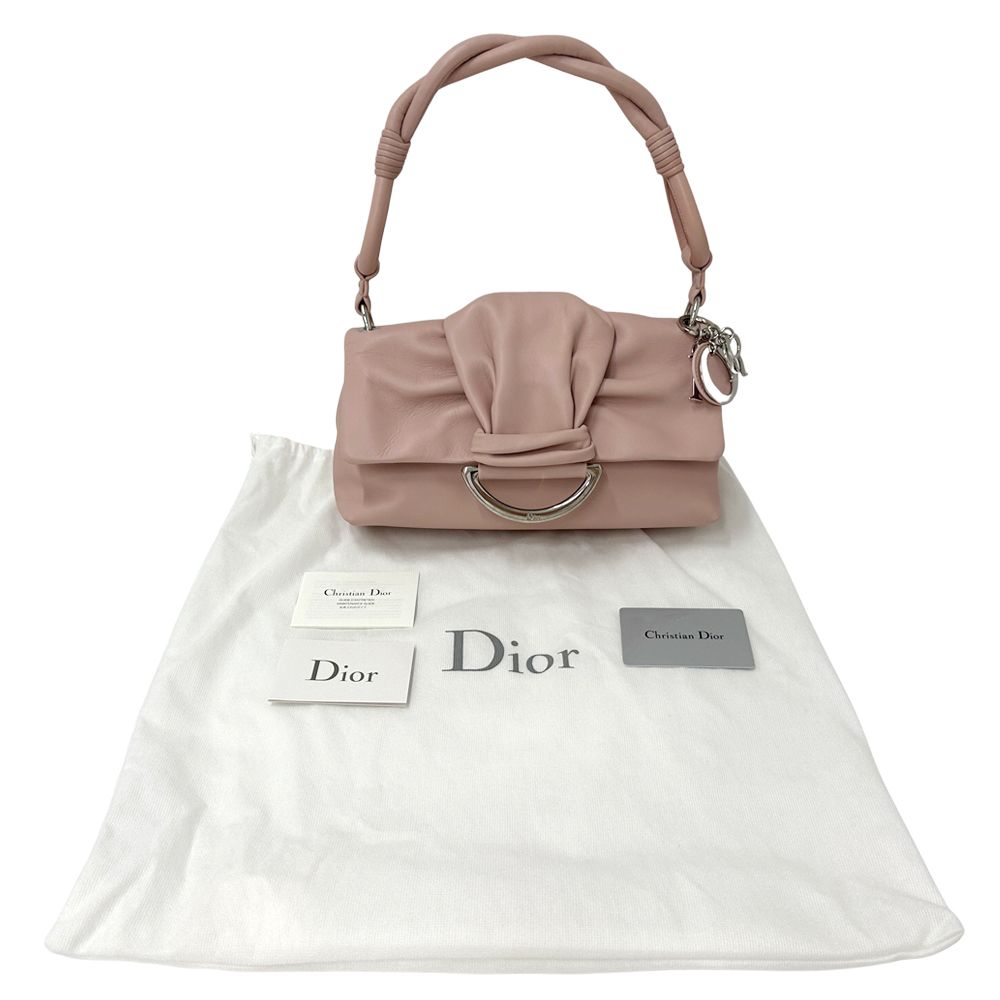 Dior Shoulder Bag Leather Pink — view 7