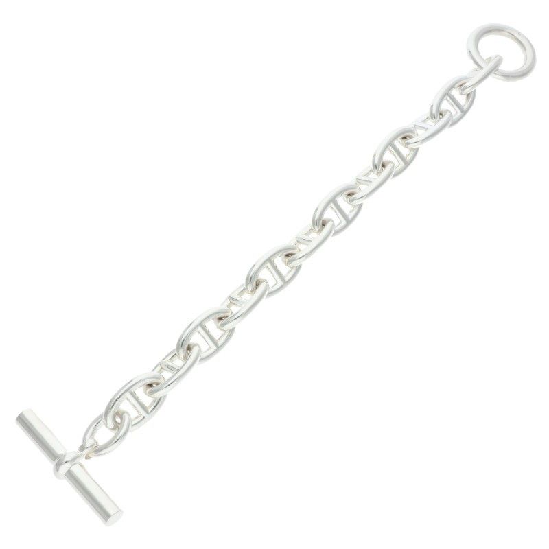Hermes Chaine D'ancre TGM Silver Bracelet — view 2